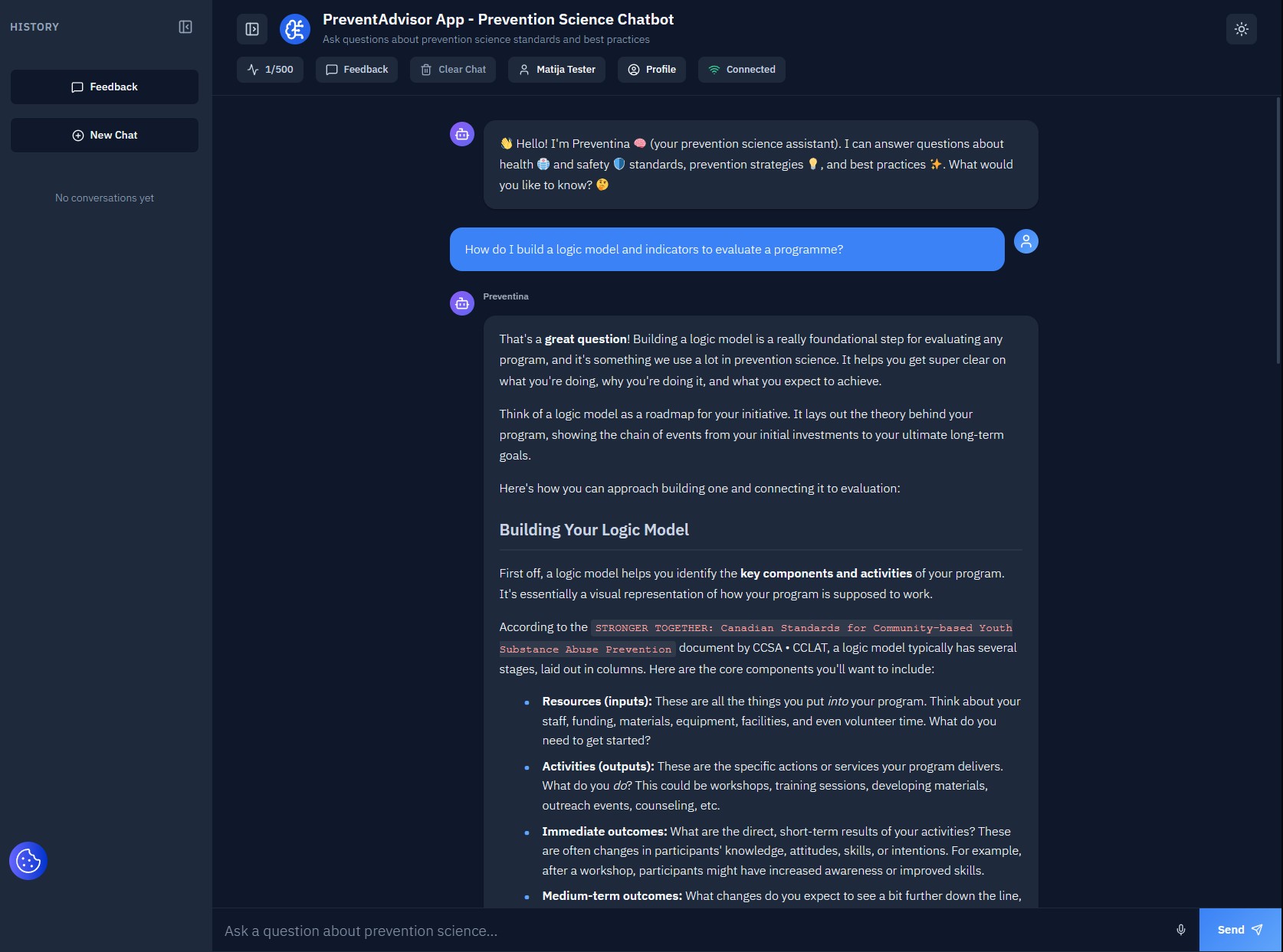 PreventAdvisor Application